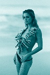 Bikini models,Photographs Stock images